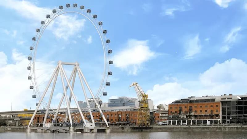 Rueda de Buenos Aires: arranca la obra en Puerto Madero tras una década de demoras